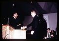 Assistant Dean James Knudsen and Dr. Harold Laursen at Faculty Day, Oregon State University, Corvallis, Oregon, 1968