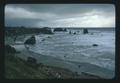 Ocean beach and rocks near Bandon, Oregon, February 1975