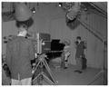 Recording a drum performance for educational television, circa 1957