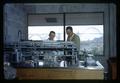 Nelson E. Stewart and "Alexander" in lab in Marine Science Center, Newport, Oregon, 1967
