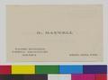 Business card of H. Maxwell