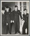 US Navy ROTC cadets in dress uniform, circa 1946