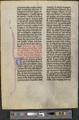 Leaf from medieval manuscript breviary