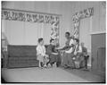 Foreign students at their new home, "International House," February 1953