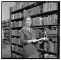 Louise Millirin, OSU librarian, April 1962