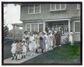 Female students and children at "Practice House" (Withycombe House)