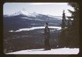 Skier at Hoodoo with Three Sisters in background, circa 1967