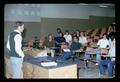 Roger Fendall and students in class, Oregon State University, Corvallis, Oregon, 1974