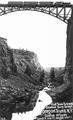 First train to cross the Crooked River Bridge, Oregon Trunk Railroad, Central Oregon