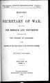 Report of the Secretary of War, being part of the Message and Documents Communicated to the Two Houses of Congress at the Beginning of the Third Session of the Forty-Sixth Congress. In Four Volumes. Volume II. Part 1.