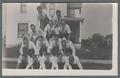 Oxford Club members forming a human pyramid, 1913