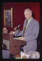 Solon Stone speaking at Triad Club meeting, Oregon State University, Corvallis, Oregon, November 1973