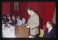 Vic Logan, Emile Logan, Judge Le Master, L. G. Horton, and Robert MacVicar at Oregon School Employees Association meeting, Corvallis, Oregon, circa 1973