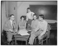 State high school principals and representatives interview graduates of their schools, February 1954