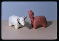 Toy animals on James Oldfield's desk, Oregon State University, Corvallis, Oregon, 1975