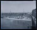 Cruiser 'USS Omaha,' at a Bridge.