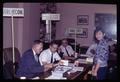 Dwight C. Mumford, John A. Edwards, Jesse Parker and a student at registration, 1966