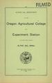 Annual Report of the Oregon Agricultural College and Experiment Station, 1896