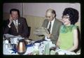 President Robert MacVicar, Morrie Robertson, and Polly Robertson at retirement luncheon, Oregon State University, Corvallis, Oregon, 1973