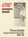 1981-1982 Oregon State University Women's Tennis Media Guide