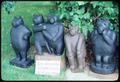 15 bear audience, 49 x 16 inch preacher at podium, little bear on stump, latecomer, 38 inches