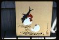 9 1/2' x 10 3/4' rooster and hen 1965 (made in Japan)
