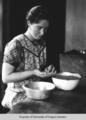 Young woman cooking
