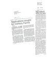 Newspaper articles discussing 1995 Century Farm Program nominations