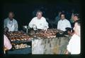 Grilling steaks at Portland Chamber of Commerce picnic, Portland, Oregon, 1974