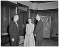 Guests at a president's reception in the Memorial Union