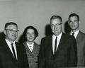 Ted "Hal" Carlson (third from left) and three others, ca 1960.