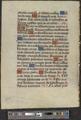 Leaf from a book of hours or breviary