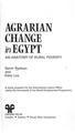 Agrarian Change in Egypt: An Anatomy of Rural Poverty
