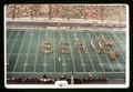 Oregon State University marching band in formation, Husky Stadium, Seattle, Washington, circa 1971