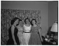 Campus Women of Achievement for 1957 at the Matrix Table banquet, sponsored by Theta Sigma Phi, April 1957