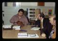 Leroy Selam, Charles Peckham, and Jesse Bone at Oregon State University President's Board of Governors meeting, Corvallis, Oregon, 1974