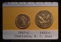1847-C and 1852-C dollars before slabbing, 1990