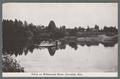 Willamette River with ferry, Corvallis, 1916