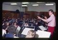 Oregon State University Symphonic Band rehearsing with Director Jim Douglass, Corvallis, Oregon, 1976