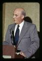 Vice President Roy Young speaking at Oregon School Employees Association meeting, Oregon State University, Corvallis, Oregon, circa 1973