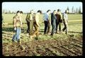 Norman Borlaug with staff and students on field trip at North Willamette Experiment Station, Oregon State University, Aurora, Oregon, circa 1971