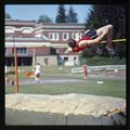 Dick Fosbury competing in the high jump