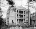 Marshall Apartments, Marshall St., Portland. Trees, wires in foreground.