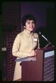 Unidentified researcher presenting at Agricultural Chemistry Conference, Corvallis, Oregon, April 1969