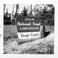 Sign for Siuslaw National Forest Stage Coach Campground
