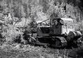 Tractor owned by Beers Logging Co. leveling