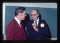 Jack Davis and J. Ritchie Cowan at Cowan reception, Corvallis, Oregon, 1976