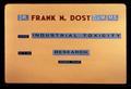 Dr. Frank N. Dost D.V.M. M.S. title slide, circa 1972