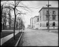8th St., Portland, looking north. US Customs House on right, park blocks on left. Bare trees in park.