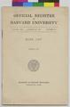 Official Register of Harvard University
